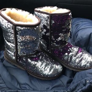 UGG Australian sequins boots Like New size 8
